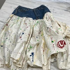 VTG Calvin Klein 80s graffiti skirt